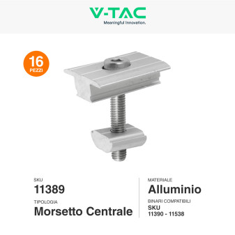 Kit Struttura Montaggio 8 Pannelli Solari Fotovoltaici V-Tac