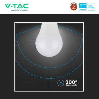 VT-210 Lampadina LED E27 8.5W Bulb A60 Goccia V-Tac Pro