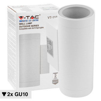 VT-11015 Porta Lampada da Muro per GU10 Applique IP54 V-Tac