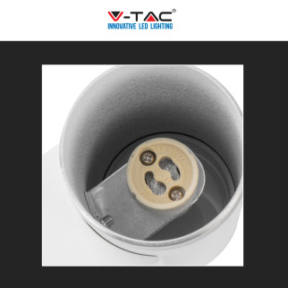VT-11015 Porta Lampada da Muro per GU10 Applique IP54 V-Tac