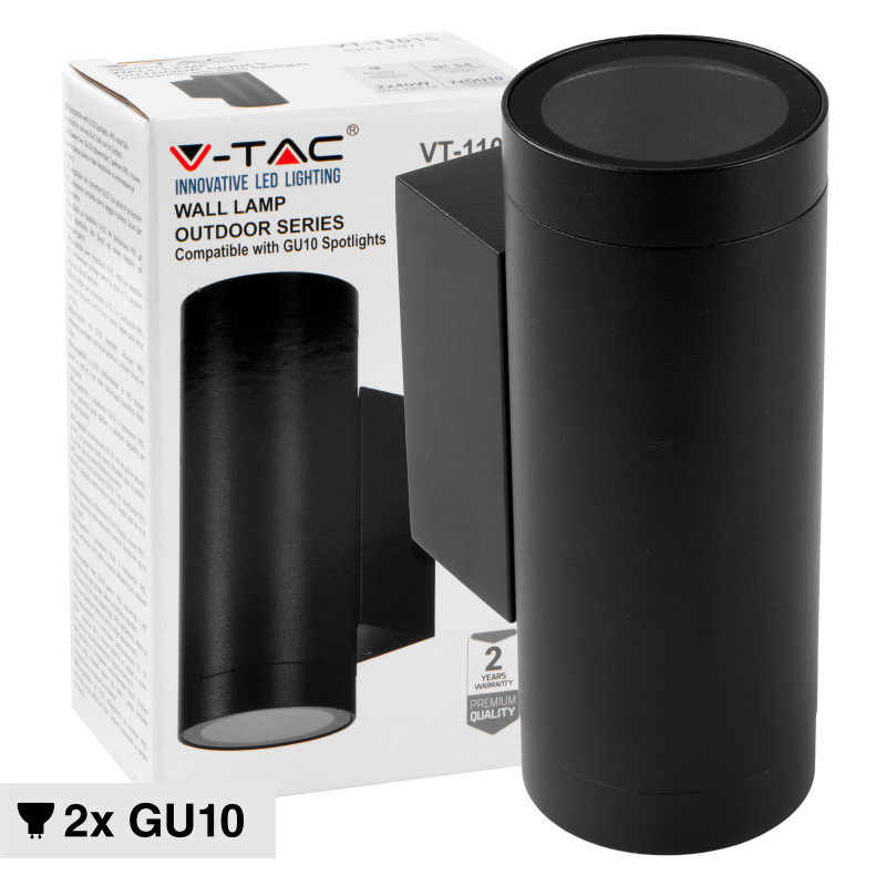 Porta Lampada da Muro per GU10 Applique IP54 V-Tac VT-11015