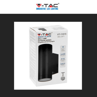Porta Lampada da Muro per GU10 Applique IP54 V-Tac VT-11015