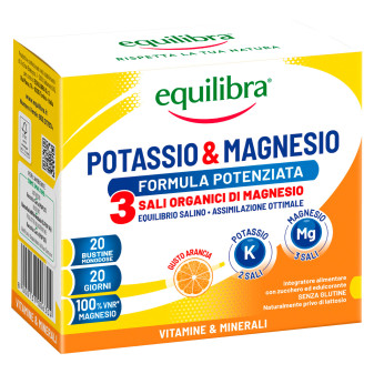 Equilibra Potassio & Magnesio 3 Formula Potenziata 20 Bustine