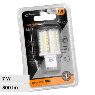 Lampadina LED G9 7W Tubolare SMD Universo
