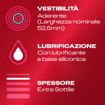 Preservativi Durex Supersottile Vestibilità Aderente 6pz