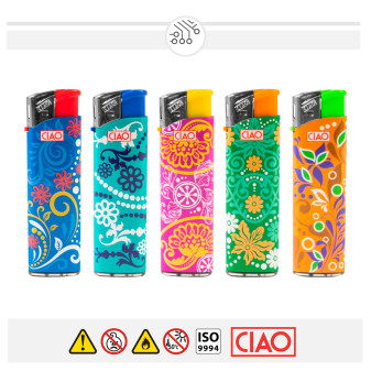 Ciao Baroque Box da 50 Accendini Elettronici Ricaricabili