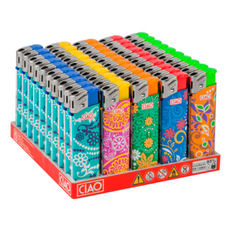 Ciao Baroque Box da 50 Accendini Elettronici Ricaricabili