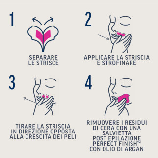 Strisce Depilatorie Viso per Pelli Normali Veet Expert 20pz