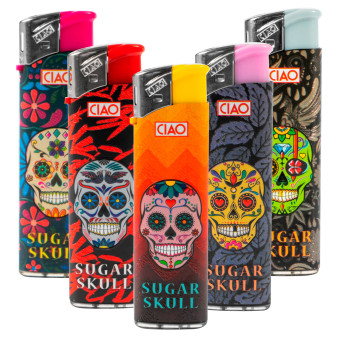 Ciao Sugar Skull Serie 5 Accendini Elettronici Ricaricabili