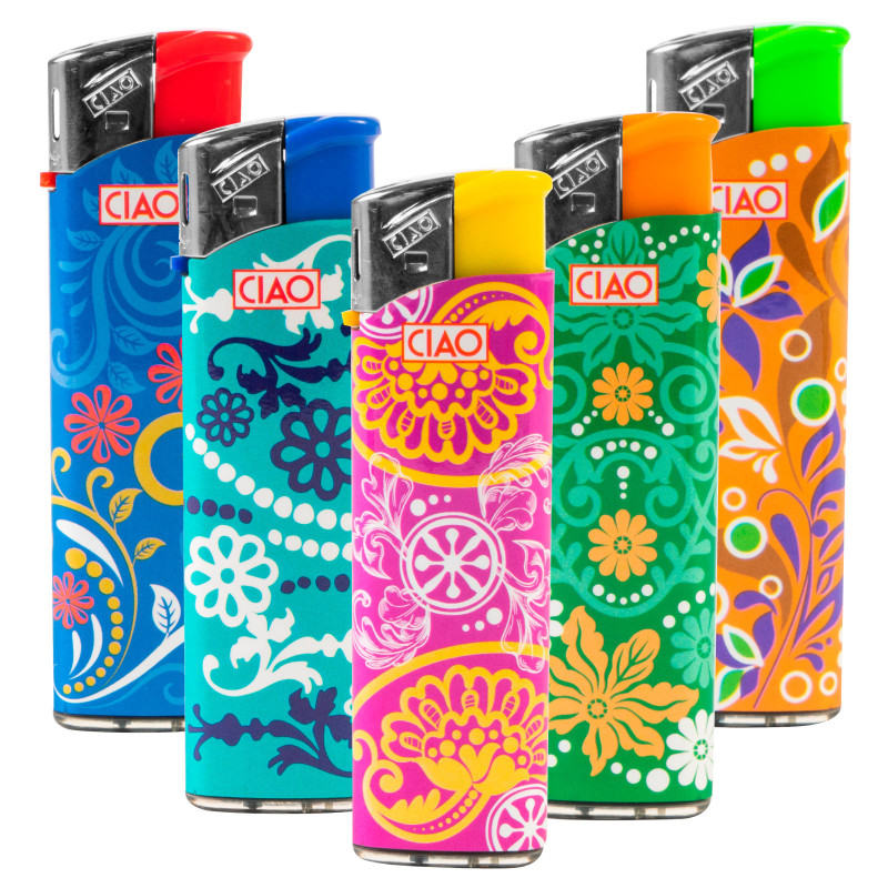 Ciao Baroque Serie 5 Accendini Elettronici Ricaricabili