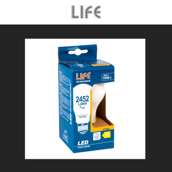 Acquista Life Lampadina LED E27 Filament 18W Bulb A70 Milky