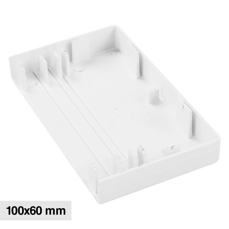 Elmark Tappo di Chiusura Canaline Passacavi 100x60 in Plastica Bianca