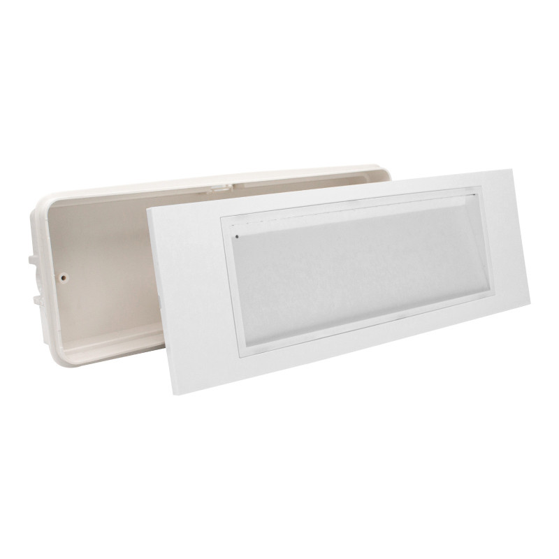 MAPAM Lampada Emergenza Incasso MP-0002-6500K - mod. MP-0002 - Compatibile con Cassa Beghelli