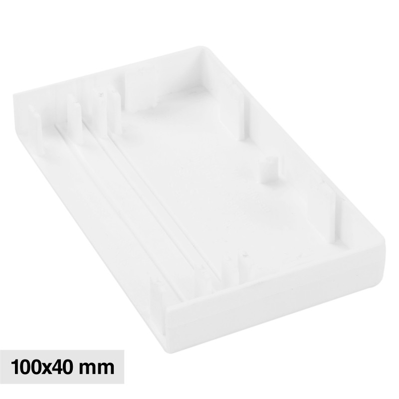 Elmark Tappo di Chiusura Canaline Passacavi 100x40 in Plastica Bianca