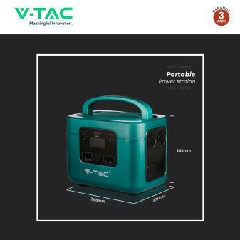 VT-1001 Accumulatore Portatile LiFePO4 1050Wh 1000W V-Tac