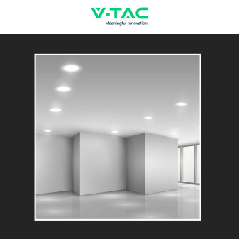 VT-61006 Mini Pannello LED Rotondo Slim 6W SMD da Incasso V-Tac