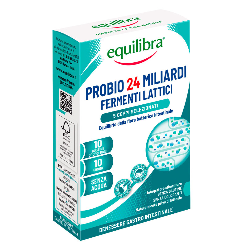 Equilibra Probio 24 Miliardi di Fermenti per la Flora Intestinale