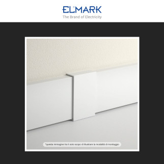 Elmark Connettore per Canaline Passacavi 40x16 in Plastica Bianca