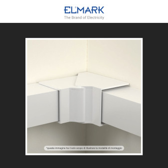 Elmark Angolo Interno Regolabile per Canaline Passacavi 60x60
