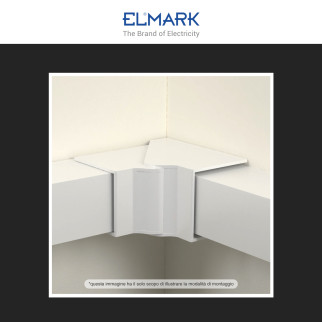 Elmark Angolo Interno Regolabile per Canaline Passacavi 60x60
