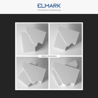 Elmark Angolo Interno Regolabile per Canaline Passacavi 60x60