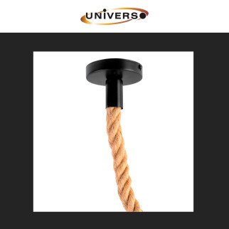 Universo Lampadario Sospensione Portalampada E27 in Corda mod. E27-M1