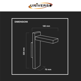 Universo Portalampada da Parete E27 Applique in Legno e Canapa mod. E70