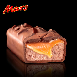 Snack con Malto e Caramello Ricoperto di Cioccolata Mars 32x 51g
