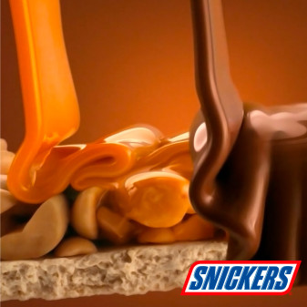Snack con Arachidi e Caramello Ricoperto di Cioccolata Snickers 24x