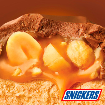 Snack con Arachidi e Caramello Ricoperto di Cioccolata Snickers 24x