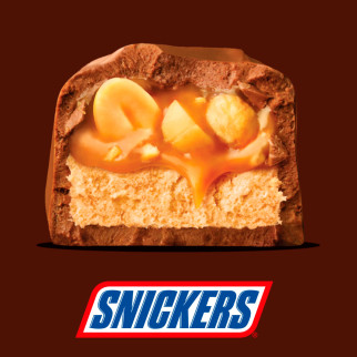Snack con Arachidi e Caramello Ricoperto di Cioccolata Snickers 24x