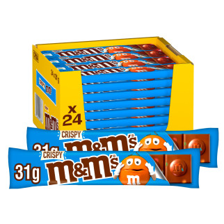 Barretta con Riso Soffiato e Cioccolato M&M's Crispy 24x 31g