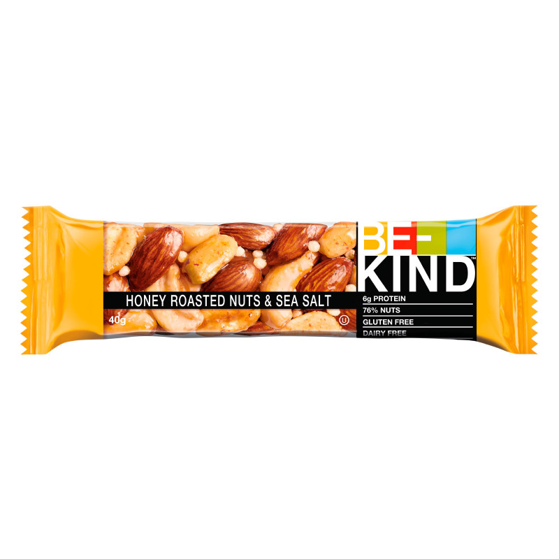 Honey Roasted Nuts & Sea Salt Barretta 40g Be-Kind