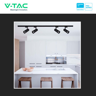 VT-11035 Faretto LED da Binario 35W Track Light COB Samsung V-Tac Pro
