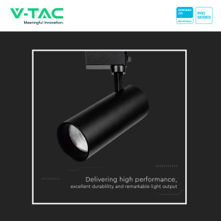 VT-11035 Faretto LED da Binario 35W Track Light COB Samsung V-Tac Pro