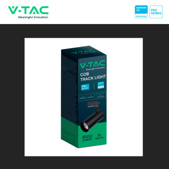 VT-11035 Faretto LED da Binario 35W Track Light COB Samsung V-Tac Pro