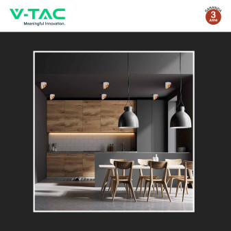 Portafaretto Rotondo GU10 e GU5.3 (MR16) Bianco V-Tac VT-974