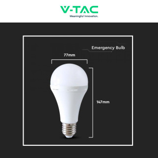 VT-51012 Lampadina LED E27 12W SMD Luce di Emergenza V-Tac