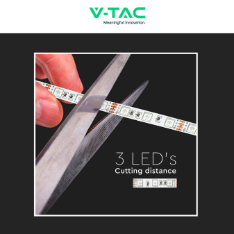 VT-5050-60 Striscia LED Flessibile 35W SMD RGB 60 LED/m 12V - 5m V-Tac