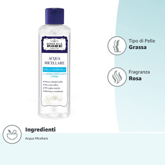 Acqua Micellare Struccante Flacone da 200 ml Acqua alle Rose
