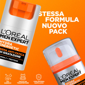 Men Expert Hydra Energetic Crema Anti-Fatica 24h L'Oréal Paris