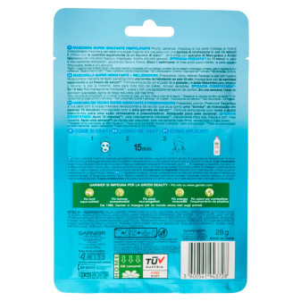 Hydra Bomb Maschera Viso in Tessuto Rimpolpante Garnier Skin Active