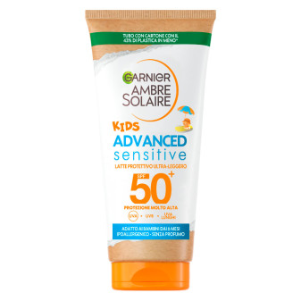 Latte Solare SPF 50+ Kids Advanced Sensitive Garnier Ambre Solaire