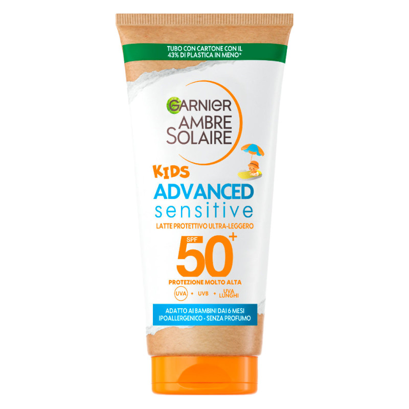 Latte Solare SPF 50+ Kids Advanced Sensitive Garnier Ambre Solaire
