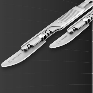 Manico Portalame di Sicurezza n.4 Acciaio Inox per Lame n.20-25 Gima