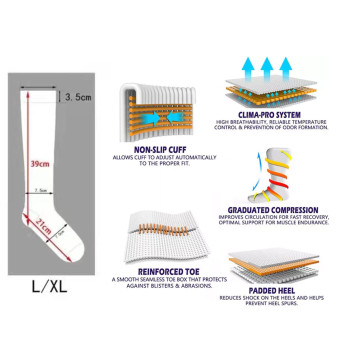 Funny Calze a Compressione Disegno 5 Taglia L-XL 5 Paia Gima