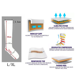 Funny Calze a Compressione Disegno 5 Taglia L-XL 5 Paia Gima
