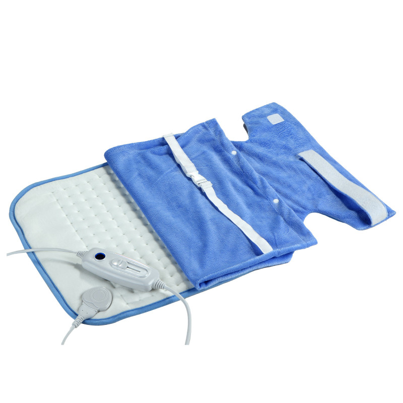 Warmy Termoforo in Pile Colore Grigio con Copertura Celeste Gima