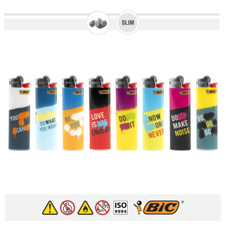 Bic Slim J23 Fantasia Rebel - Box da 50 Accendini