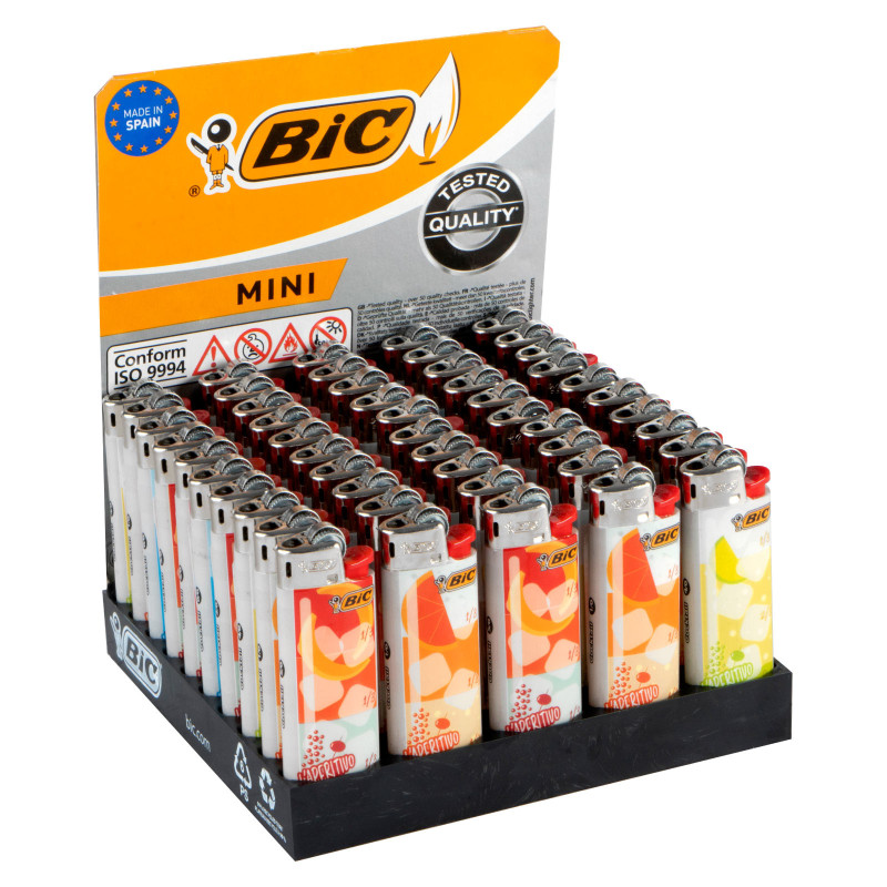 Bic Mini J25 Fantasia Cocktail - Box da 50 Accendini